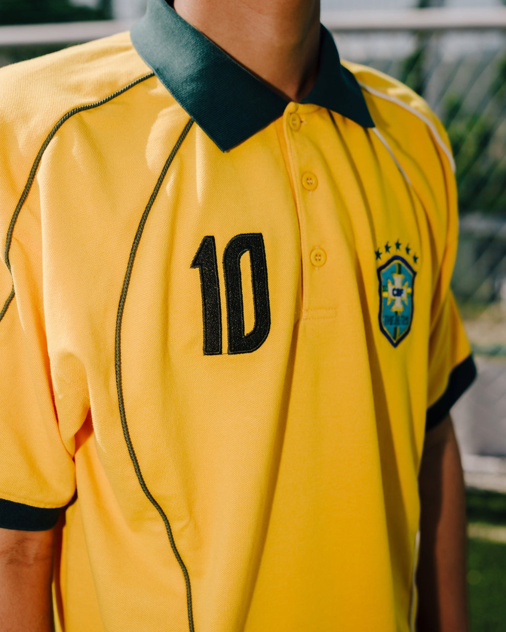 BRAZIL RETRO POLO JERSEY