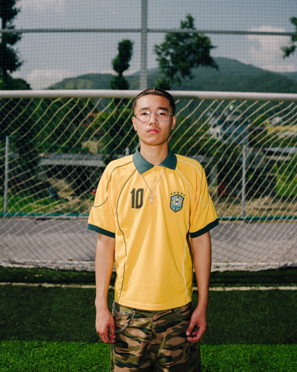 BRAZIL RETRO POLO JERSEY