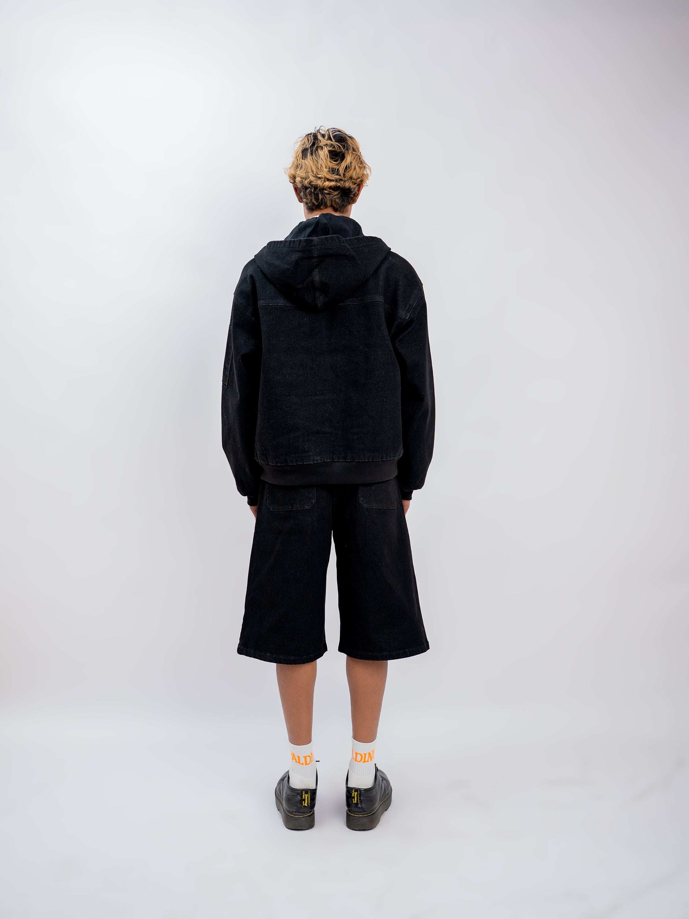 FIREMAN CLASP DENIM JACKET BLACK EDITION