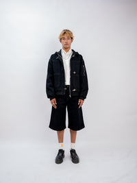 FIREMAN CLASP DENIM JACKET BLACK EDITION
