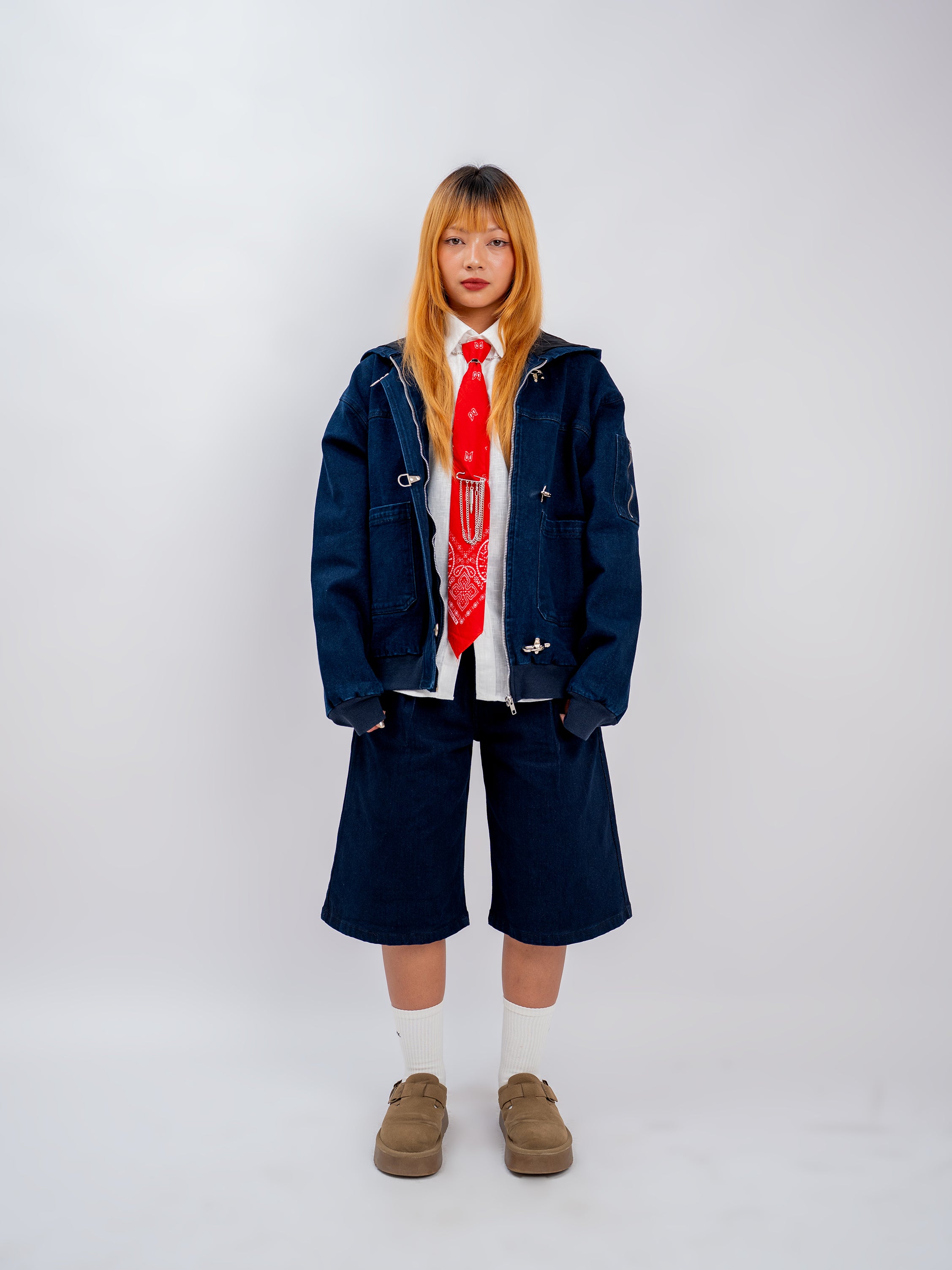 FIREMAN CLASP DENIM JACKET BLUE EDITION