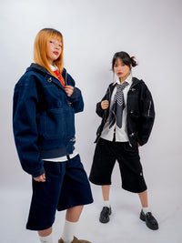 FIREMAN CLASP DENIM JACKET BLACK EDITION