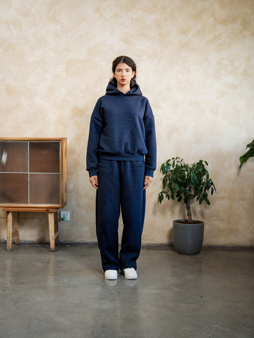 COZYLINE BLUE ESSENTIAL HOODIE