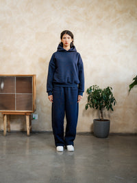 COZYLINE BLUE ESSENTIAL HOODIE