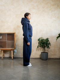COZYLINE BLUE ESSENTIAL HOODIE