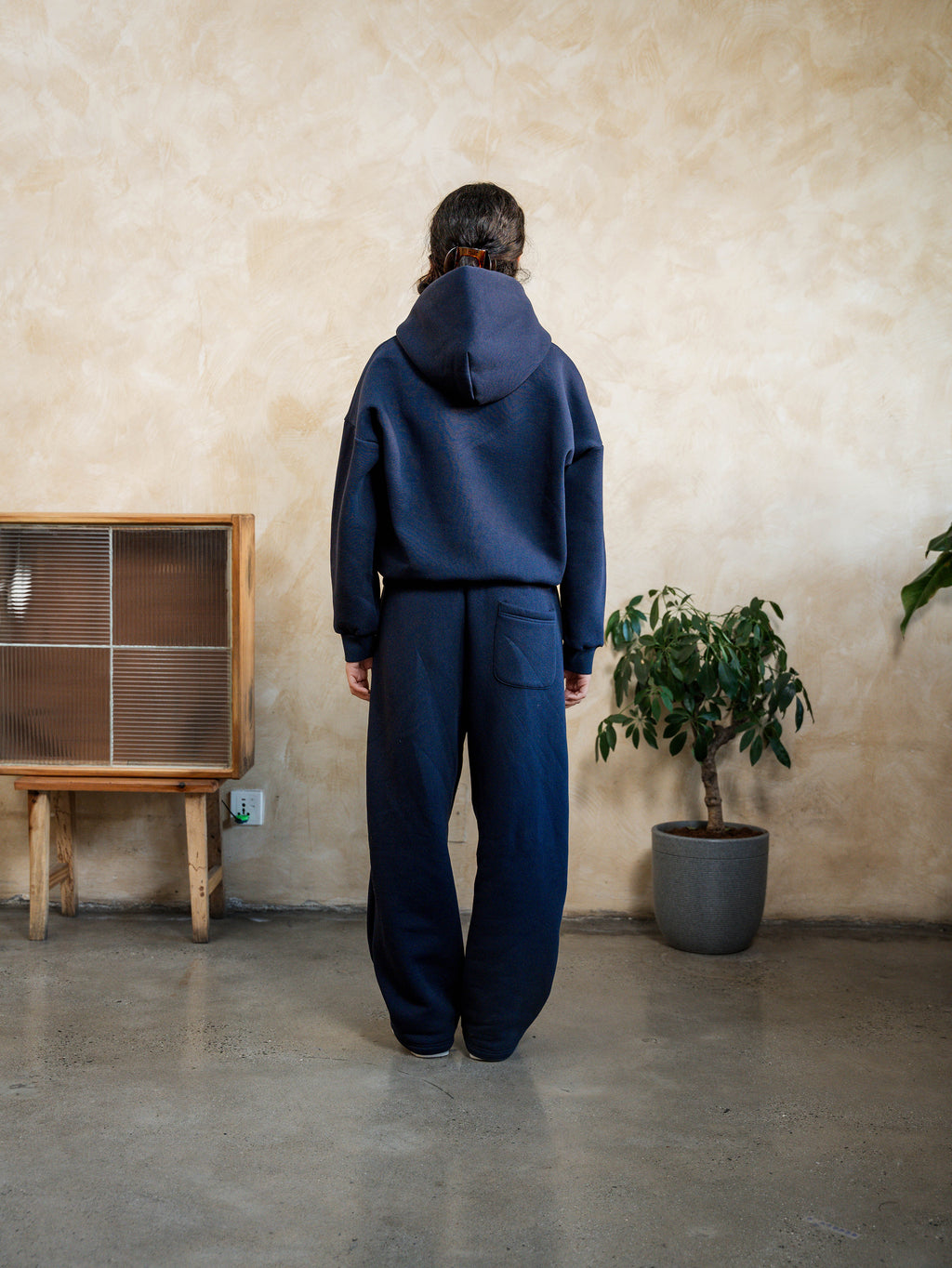 COZYLINE BLUE ESSENTIAL HOODIE