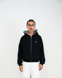 REVERSIBLE SKYBLUE PLAID HOODIE