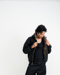 REVERSIBLE YELLOW PLAID HOODIE