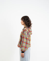 REVERSIBLE YELLOW PLAID HOODIE