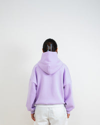 LILAC OVERSIZED ZIP HOODIE