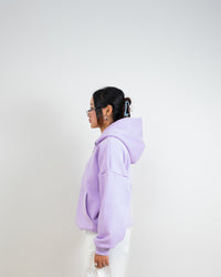 LILAC OVERSIZED ZIP HOODIE