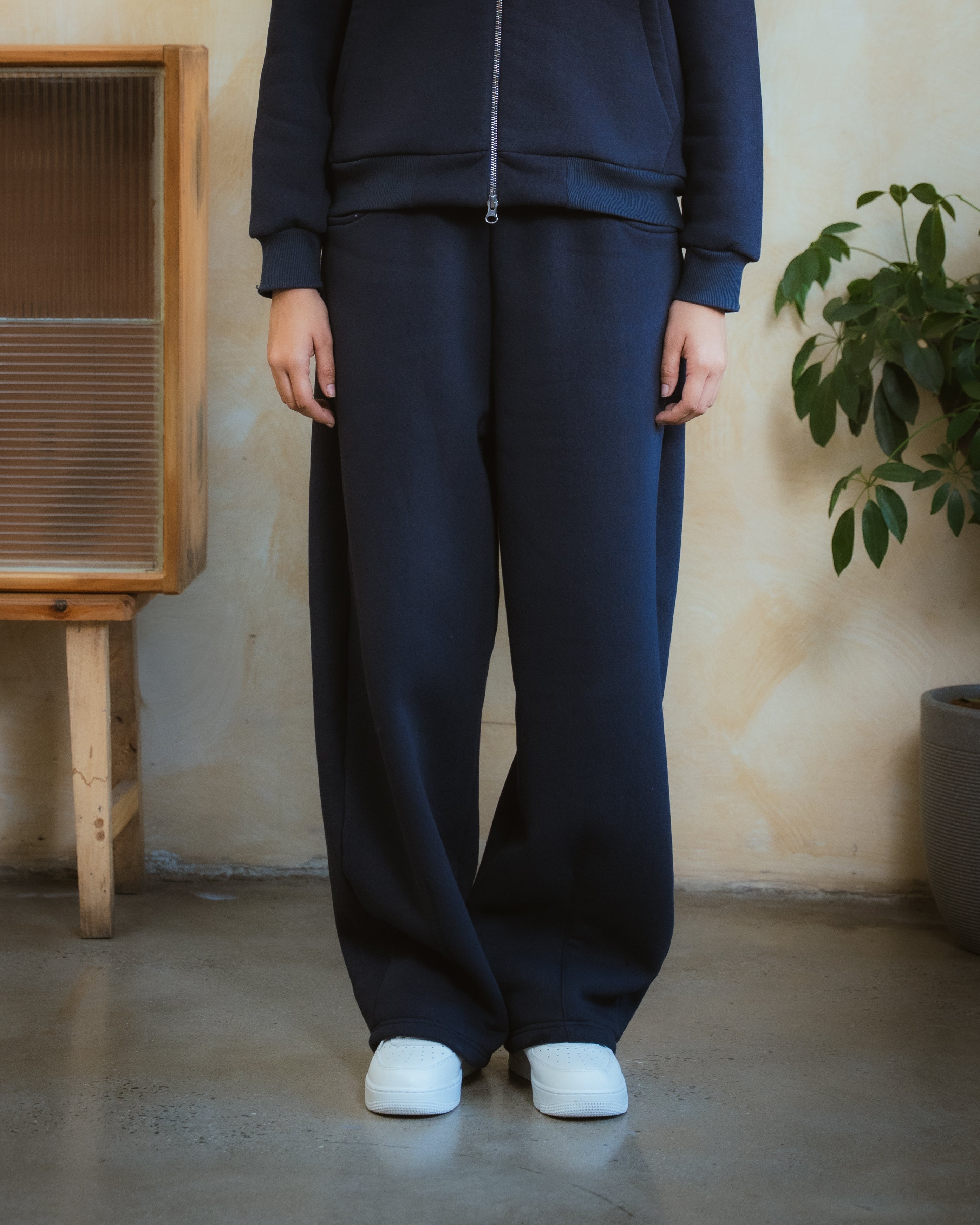 COZYLINE COZY BLUE BARREL SWEATPANTS
