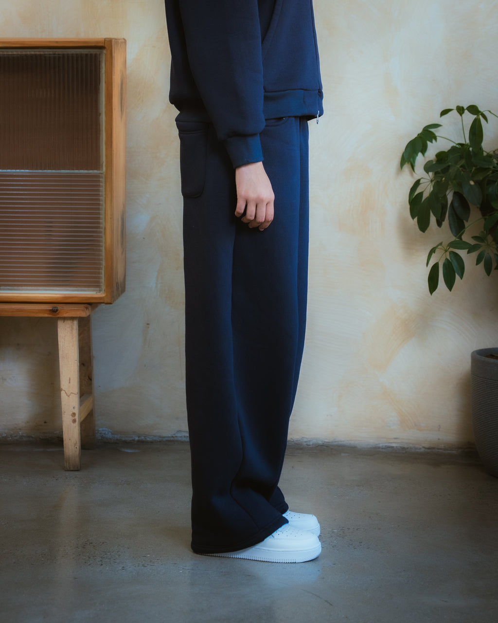 COZYLINE COZY BLUE BARREL SWEATPANTS