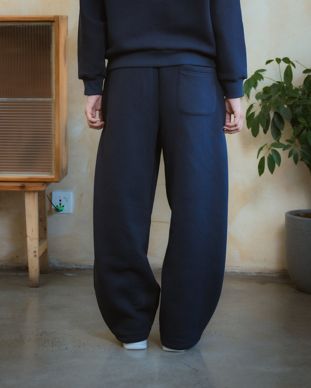 COZYLINE COZY BLUE BARREL SWEATPANTS