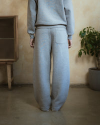 COZYLINE COZY GREY BARREL SWEATPANTS