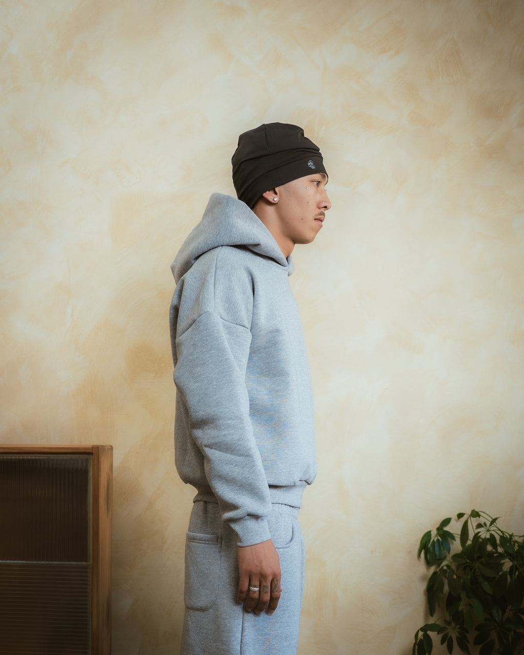 COZYLINE GRAY ESSENTIAL HOODIE