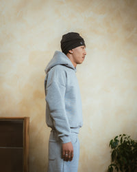 COZYLINE GRAY ESSENTIAL HOODIE