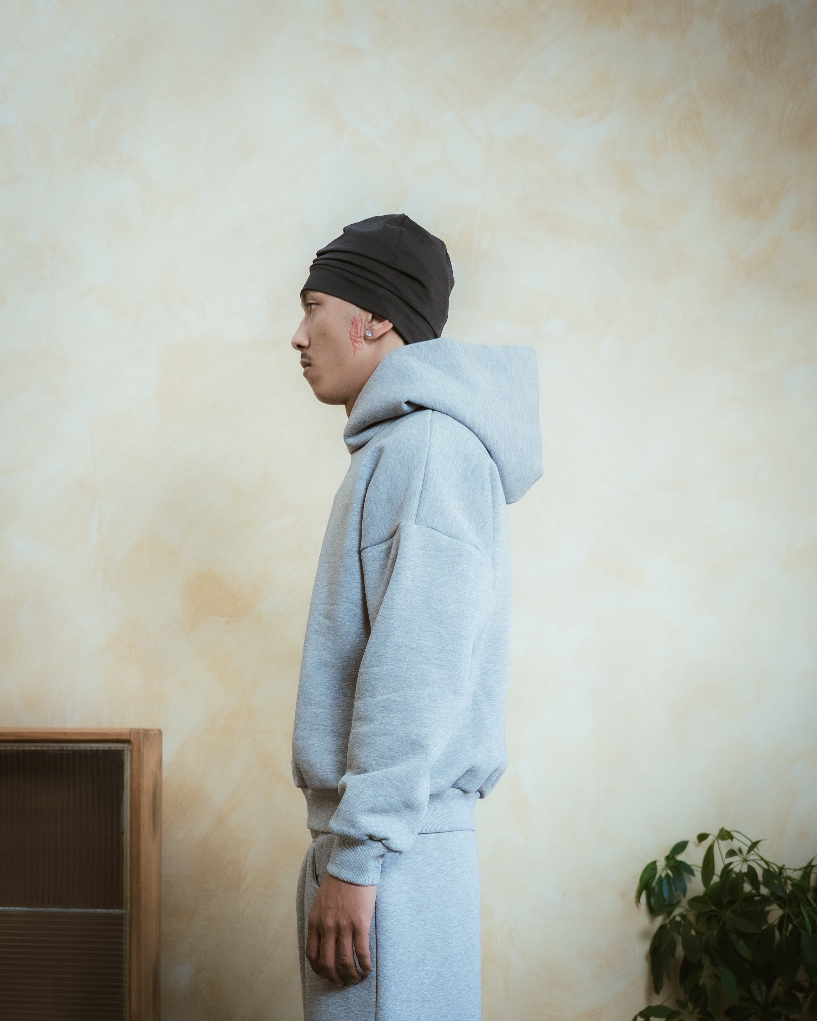 COZYLINE GRAY ESSENTIAL HOODIE