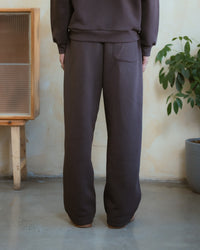 COZYLINE COZY BROWN BARREL SWEATPANTS