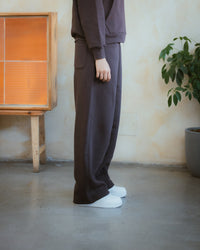 COZYLINE COZY BROWN BARREL SWEATPANTS