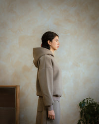 COZYLINE BEIGE ESSENTIAL HOODIE