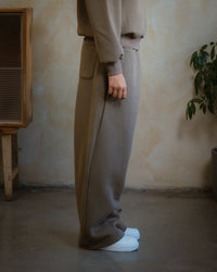 COZYLINE COZY BEIGE BARREL SWEATPANTS