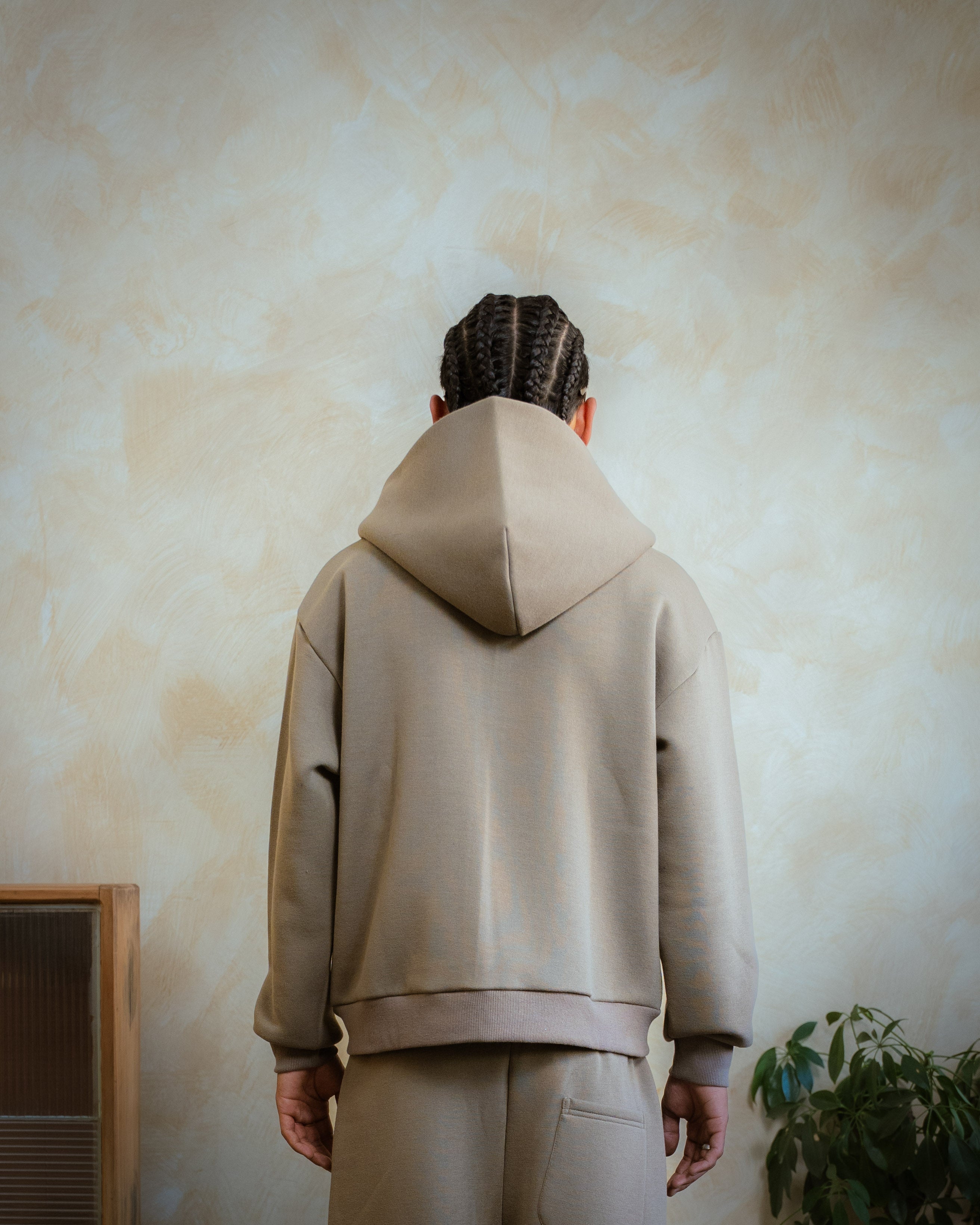 COZYLINE BEIGE ZIPUP JACKET