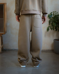 COZYLINE COZY BEIGE BARREL SWEATPANTS